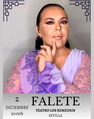 concierto FAlete en el Teatro Los Remedios de Sevilla el 2 de diciembre de 2023