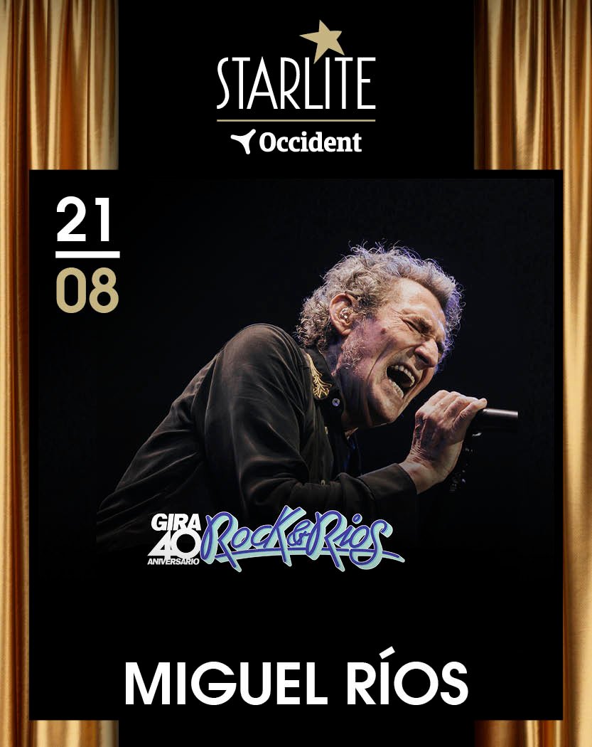 concierto de miguel río en el festival starlite de Málaga 2023