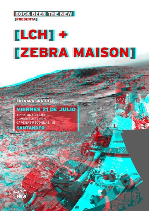 Concierto de Zebra Maison y LCH, el 21 de julio de 2023, a las 21:00h, en la Sala Rock Beer The New de Santander.