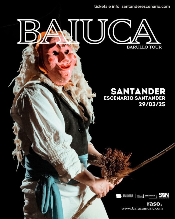 Concierto Baiuca el 29 de Marzo de 2025, en el Escenario Santander (Cantabria), a las 21:00.