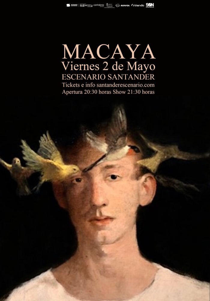Concierto en Santander de Macaya el día 2 de mayo de 2025 en la Sala Escenario Santander.