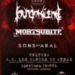 Concierto de Mortsubite + Sons of Aral, el 21 de junio de 2025, en la Asociación Cultural Los Bancos de Atrás de Unquera (Cantabria).