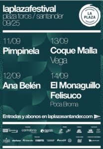 Concierto de Pimpinela el 11 de Septiembre de 2025, en la Plaza de toros de Santander (Cantabria).