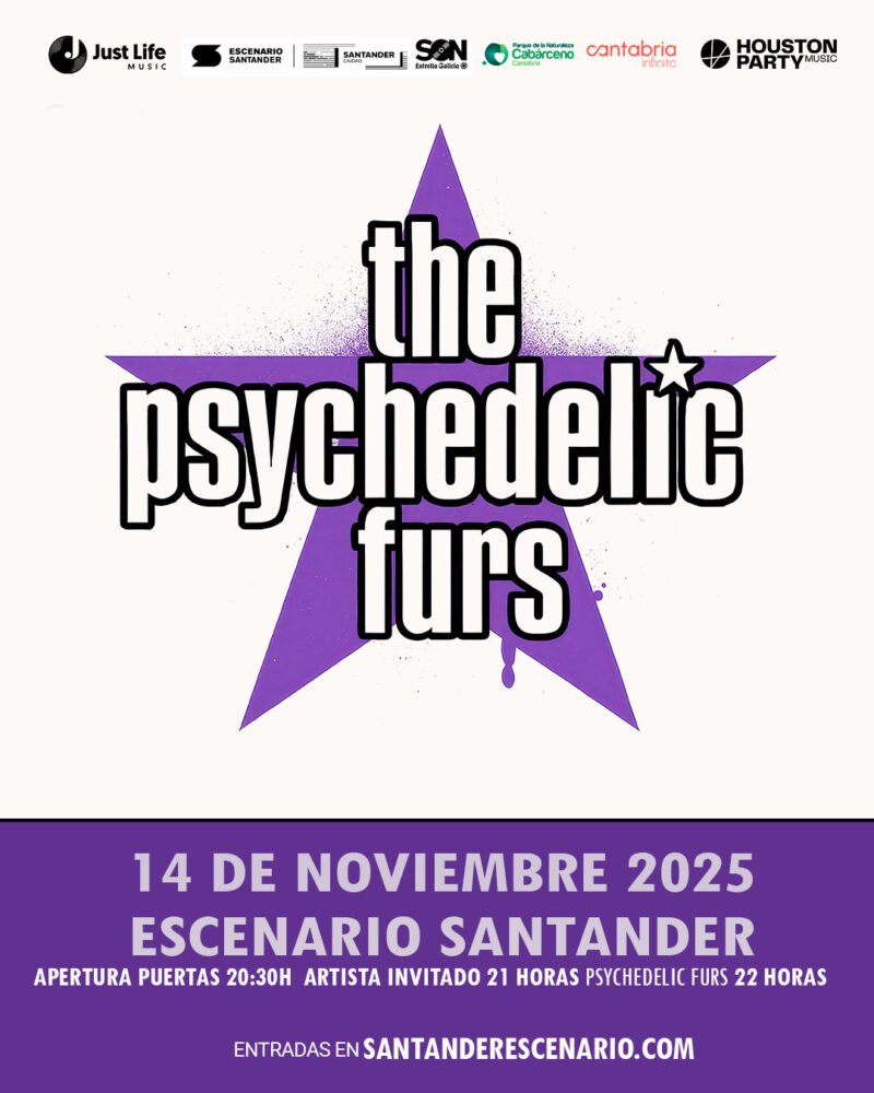 Concierto en Santander de Psychedelic Furs el 14 de noviembre de 2025, en la Sala Escenario Santander.
