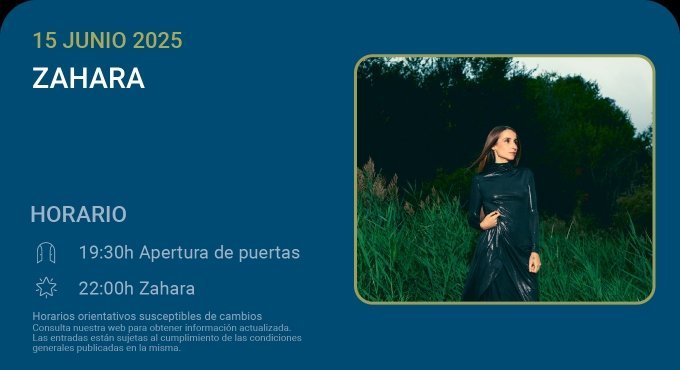 Zahara – Noches del Botánico