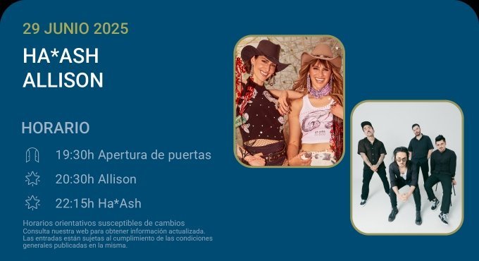 Ha*Ash / Allison – Noches del Botánico