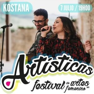 Concierto de Kostana el 7 de julio de 2025, a las 14:30h, en el Festival Artísticas de Medio Cudeyo.