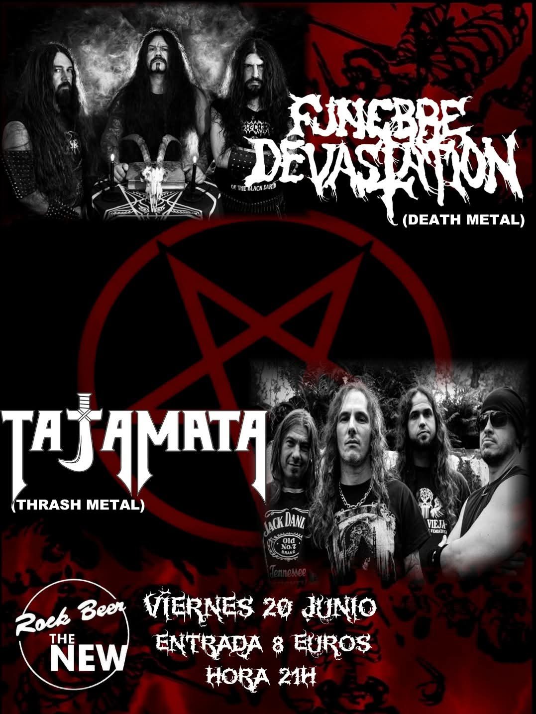 Concierto de Fúnebre Devastation + Tajamatael 20 de junio de 2025 a las 21:00h, en la Sala Rock Beer The Santander.