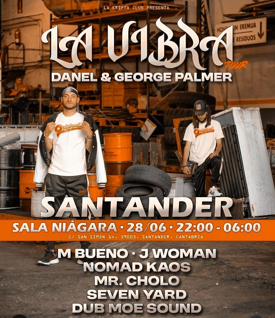 Danel & George Palmer 7 Concierto en Santander de Danel & George Palmerel 28 de junio de 2025 en la Sala Niágara de Santander a las 22:00h.