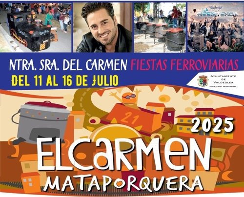 Concierto de David Bustamante en las Fiestas del Carmen de Mataporquera (Cantabria), el 12 de julio de 2025. Después del desfile de cornetas de las 23:30h.