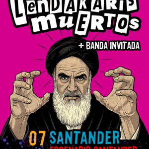 Concierto de Lendakaris Muertos el 7 de noviembre de 2025 en la sala Escenario Santander a las 21h.