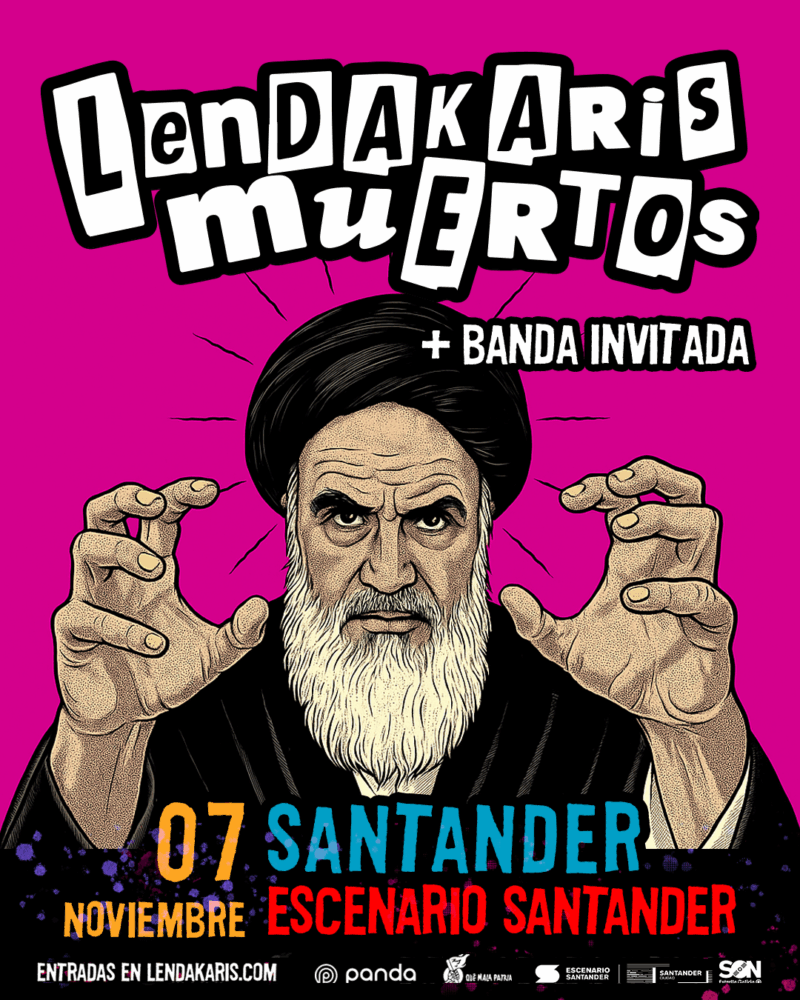Concierto de Lendakaris Muertos el 7 de noviembre de 2025 en la sala Escenario Santander a las 21h.