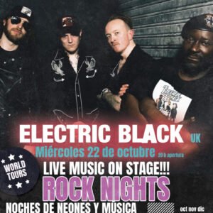 Concierto de Electric Black en la Sala Escenario Santander el 22 de octubre de 2025 a las 20:30.