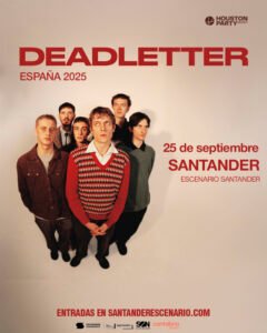 Concierto de Deadletter el 25 de septiembre de 2025 a las 21:30h, en la Sala Escenario Santander.