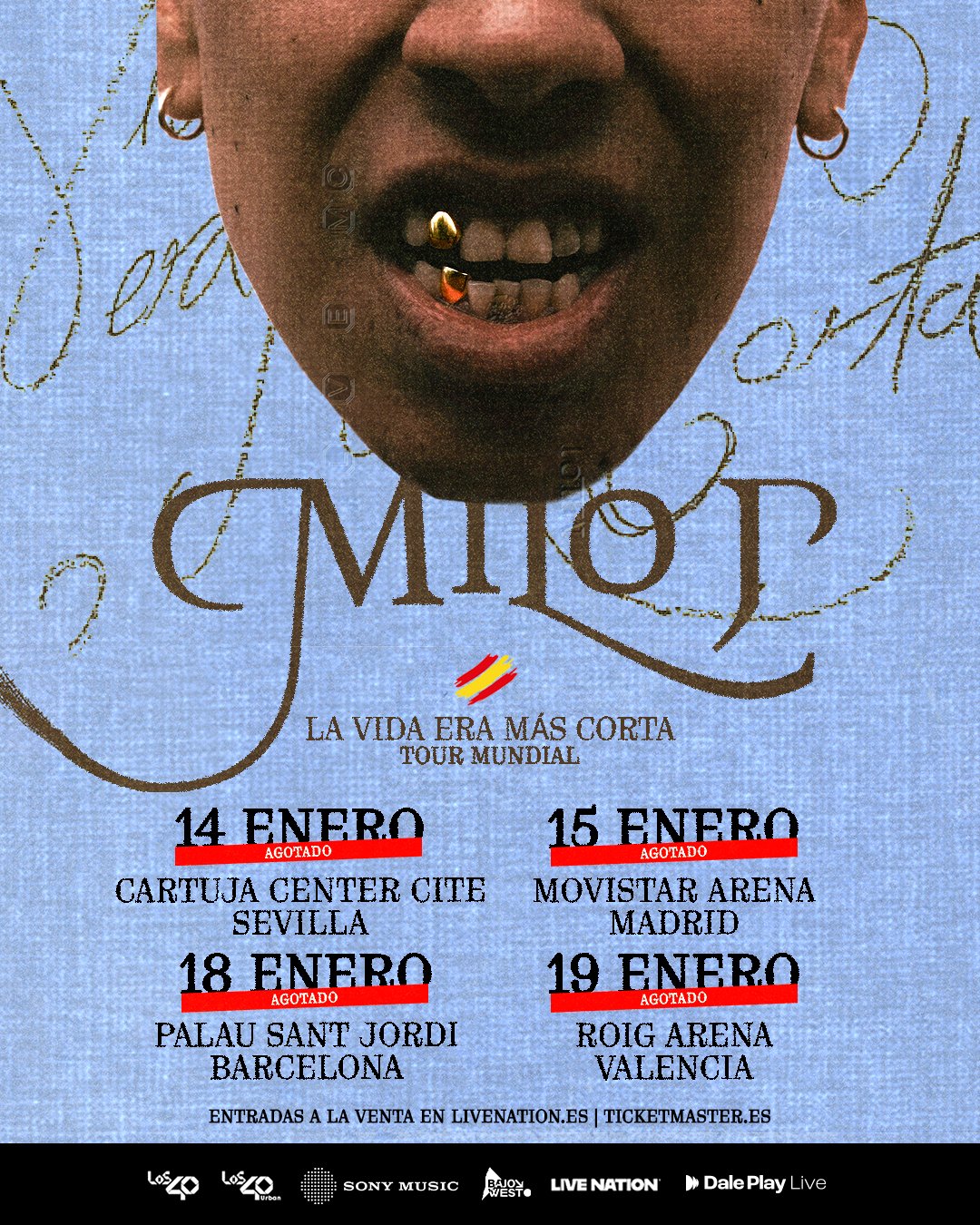 Milo J vuelve a triunfar con 4 sold outs en España