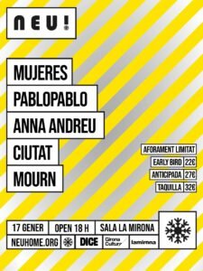 Mujeres sustituirán a Triángulo de Amor Bizarro en la gran noche del NEU!