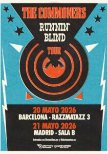 The Commoners anuncian conciertos en Barcelona y Madrid dentro de su nueva gira mundial