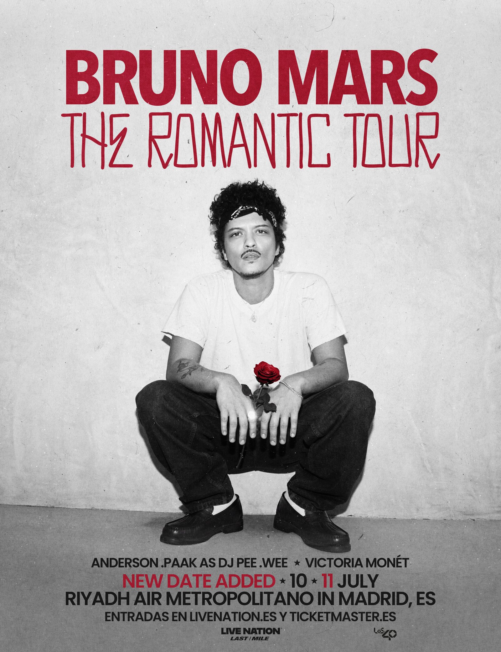 ¡Nuevas fechas The Romantic Tour de Bruno Mars!