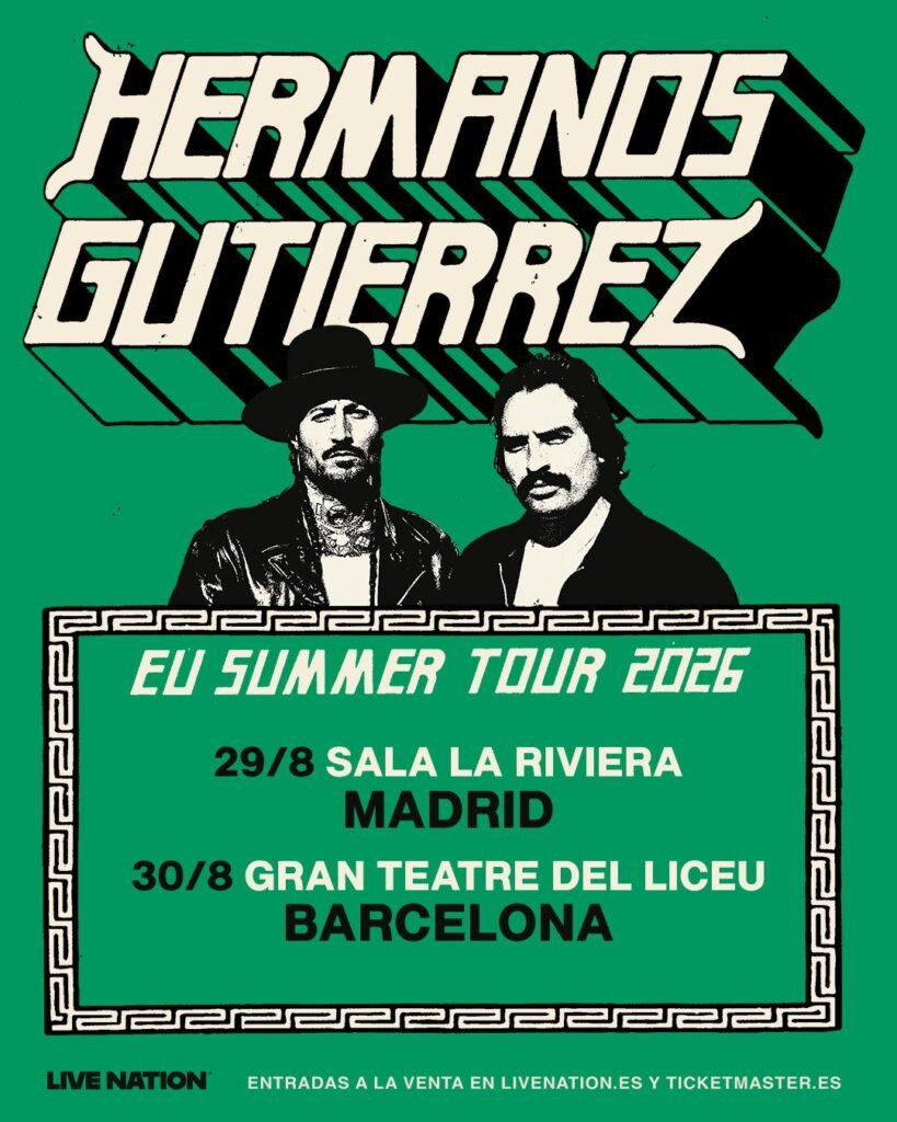Hermanos Gutiérrez regresan a Madrid y Barcelona en agosto