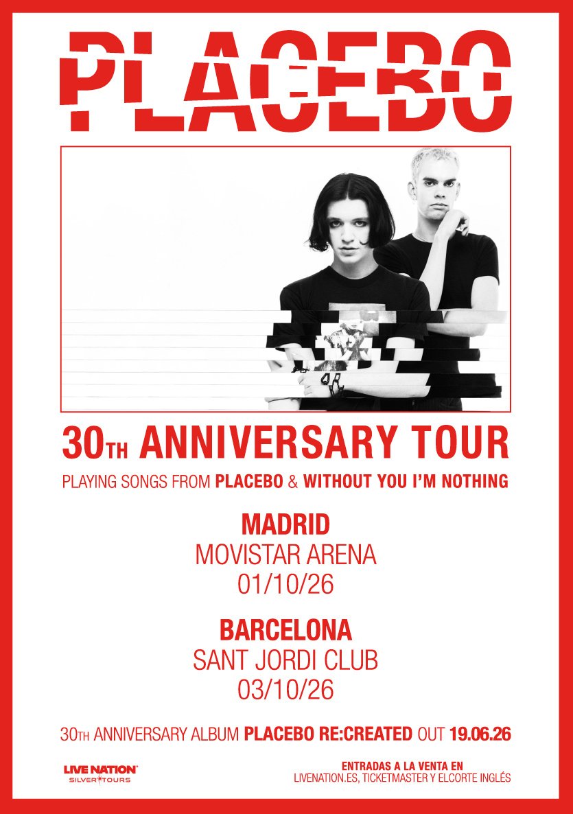 ¡Placebo vuelve a España para celebrar su 30 aniversario!