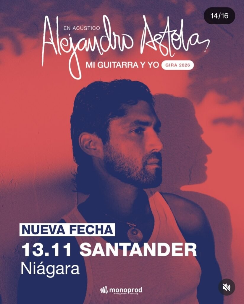 Concierto Alejandro Astola en Santander 2026. Sala Niágara