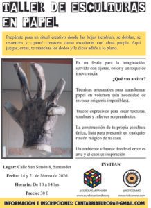 Taller de esculturas en papel, por Sol Abreu