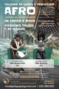 Talleres de danza y percusión africana