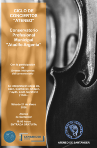 Concierto de los alumnos del Conservatorio Ataúlfo Argenta