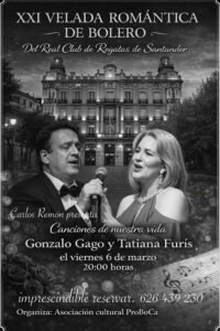 Velada Romántica de Bolero con Gonzalo Gago y Tatiana Furís