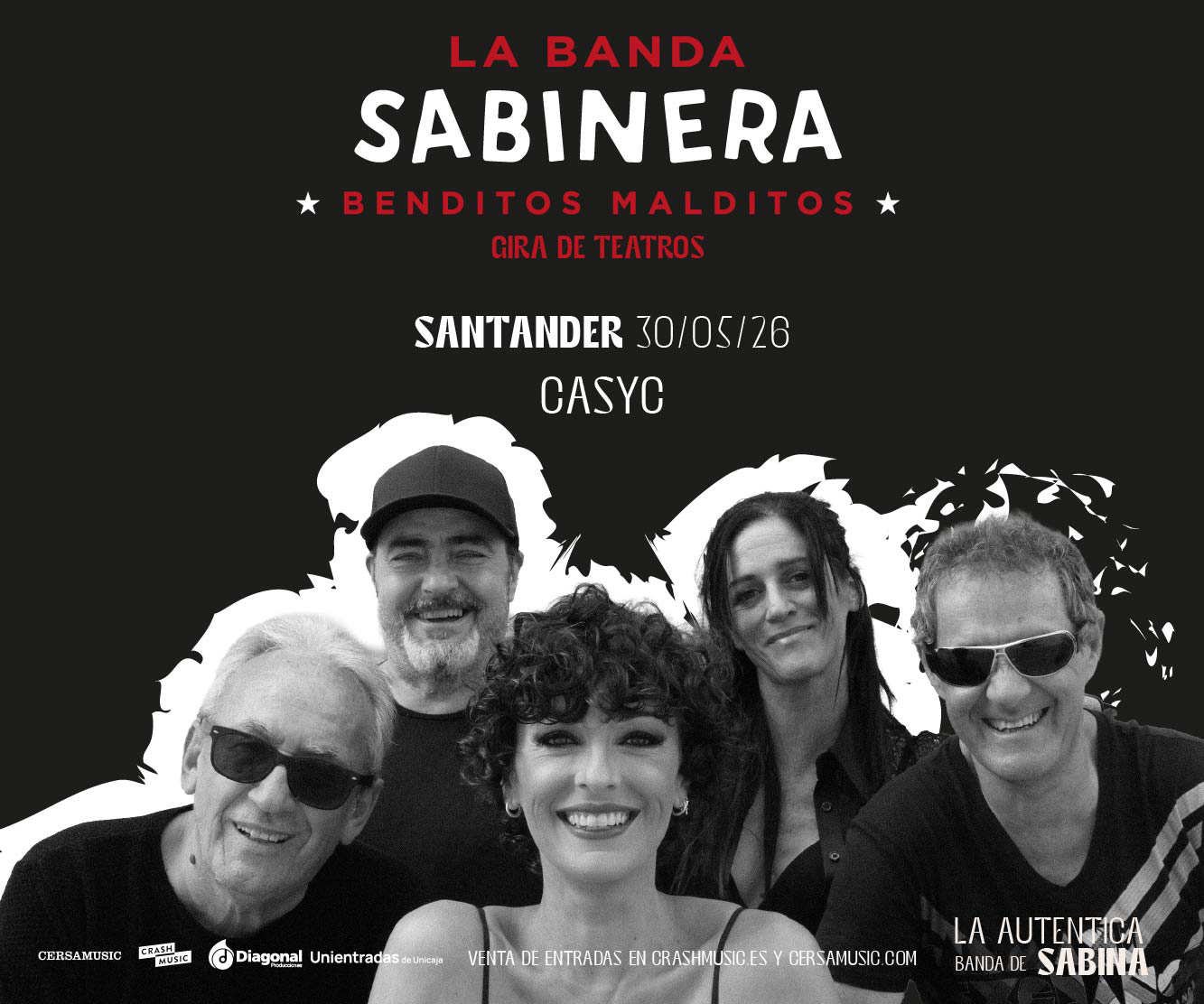 Benditos malditos, gira de teatros de La Banda Sabinera