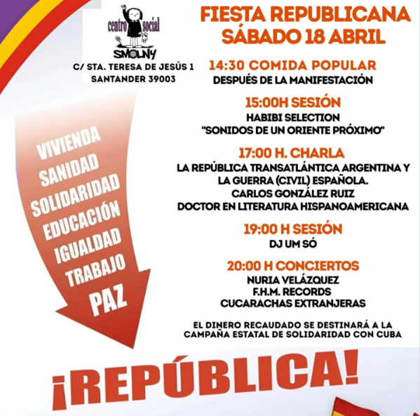 Fiesta republicana: conferencia y conciertos