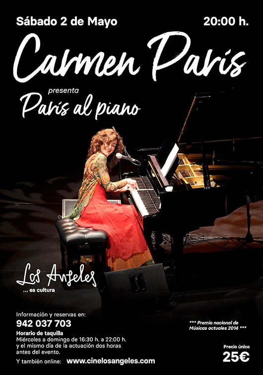 Carmen París presenta «París al piano»