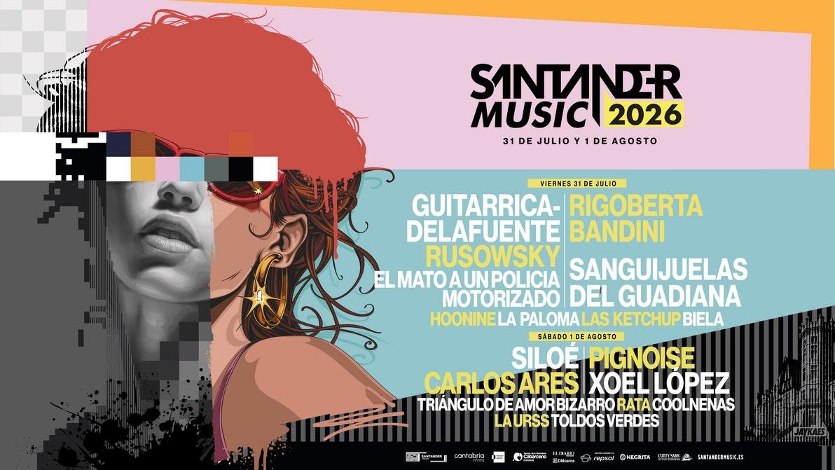 Santander Music 2026 confirma nuevo cartel con El Mató a un Policía Motorizado, Triángulo de Amor Bizarro y más artistas. Festival el 31 de julio y 1 de