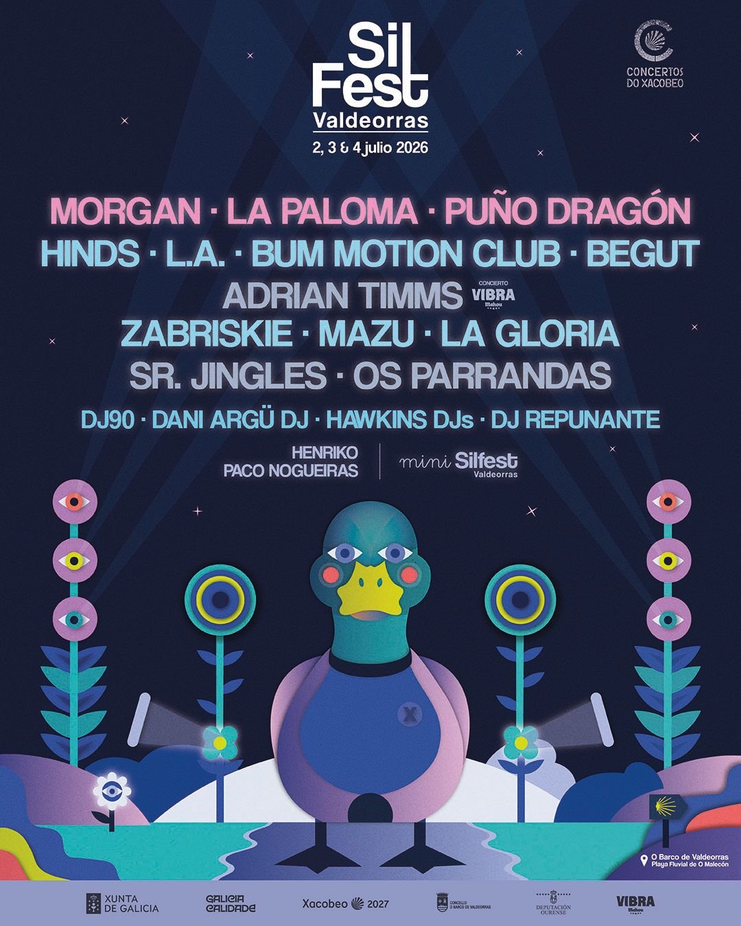 SilFest Valdeorras 2026 presenta su cartel completo para su décima edición: La Gloria, Mazu, Zabriskie, Adrian Timms y Os Parrandas se suman a Hinds y