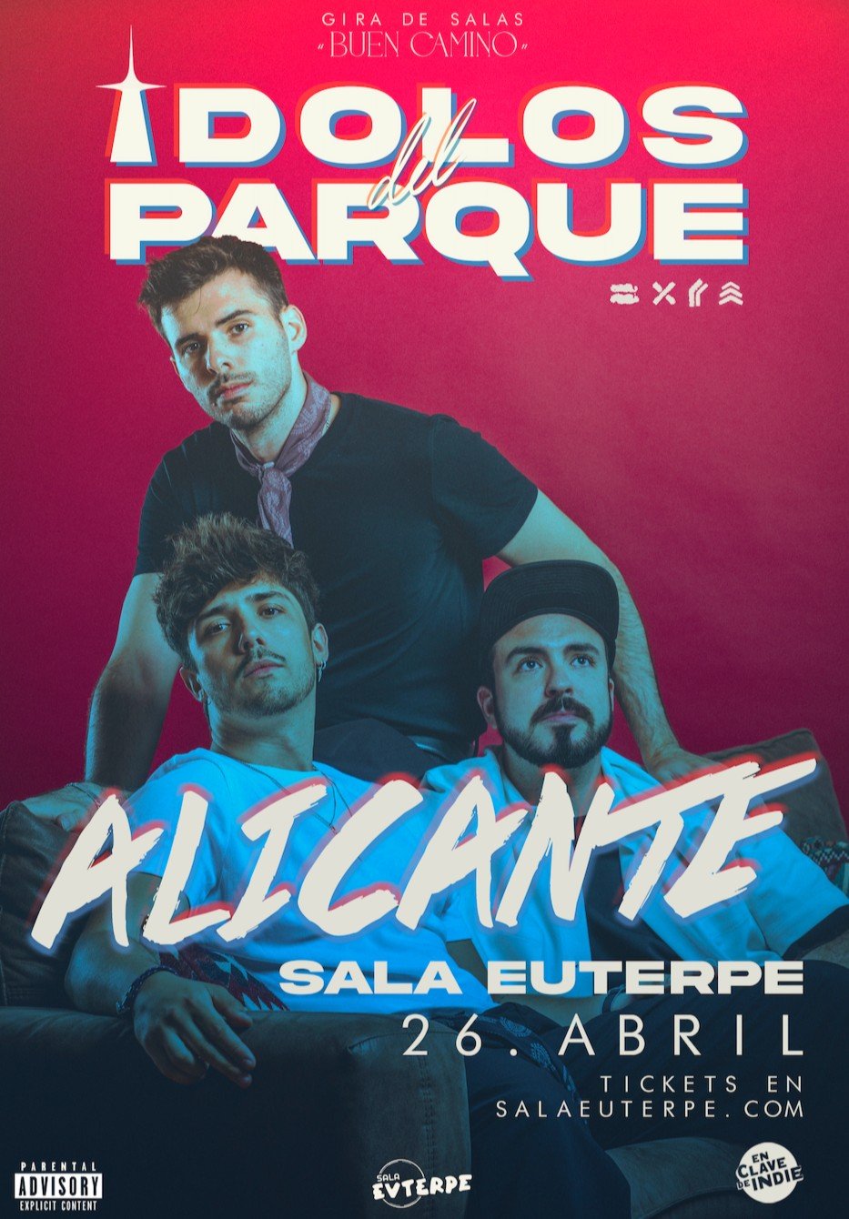 Ídolos del Parque presenta su álbum debut «Buen Camino» este domingo 26 de abril en la Sala Euterpe de Sant Joan d'Alacant, iniciando su gira nacional con