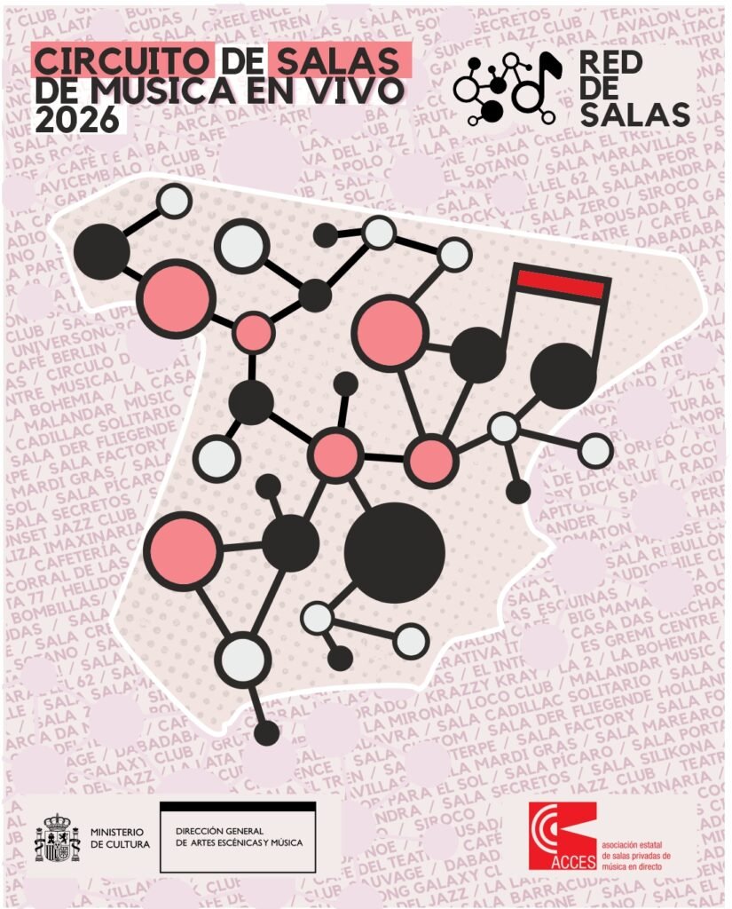 Descubre el nuevo circuito Red de Salas de ACCES: 93 salas de música en directo por España impulsan conciertos de artistas emergentes y consolidados con