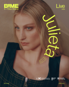 Julieta confirma su participación en BIME Bogotá 2026, el festival que une música y negocio en Colombia. Descubre detalles del evento clave para la
