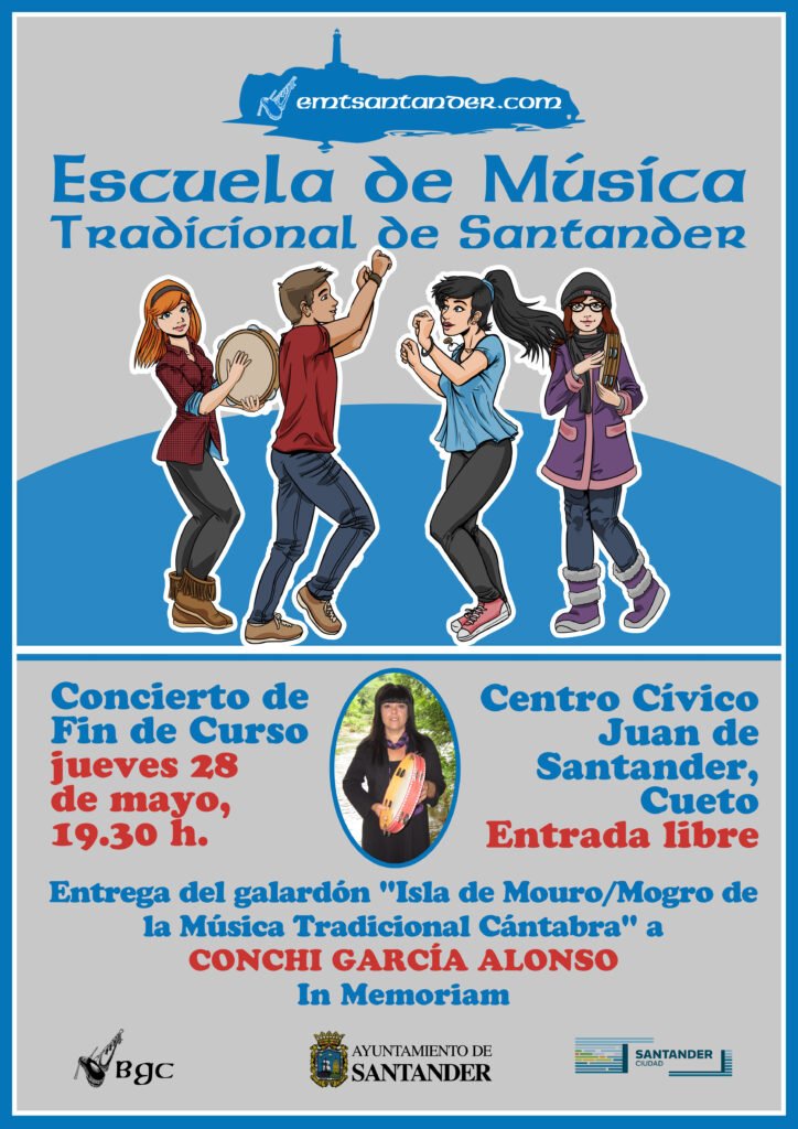 Concierto de fin de curso de la Escuela de Música Tradicional de Santander