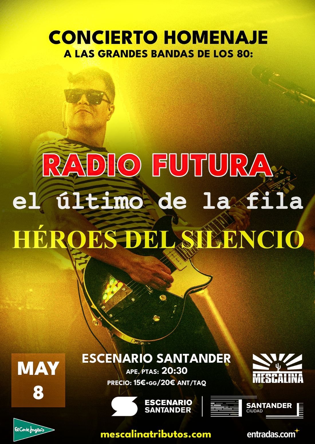 Conciertos en Cantabria mayo 2026 en Escenario Santander y Rock Beer The New
