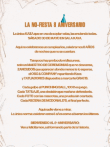 Sala Kaya cierra temporada y celebra su aniversario el 30 de mayo en Guadarrama con las últimas 50 entradas disponibles.