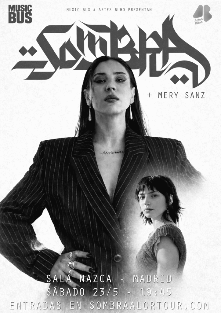 Sombra Alor actuará el 23 de mayo en la Sala Nazca de Madrid con un concierto íntimo y emocional, junto a Mery Sanz como invitada.