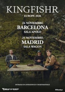 Kingfishr anuncia dos conciertos en España: Barcelona y Madrid, dentro de su gira europea, con entradas a la venta desde 34 euros.