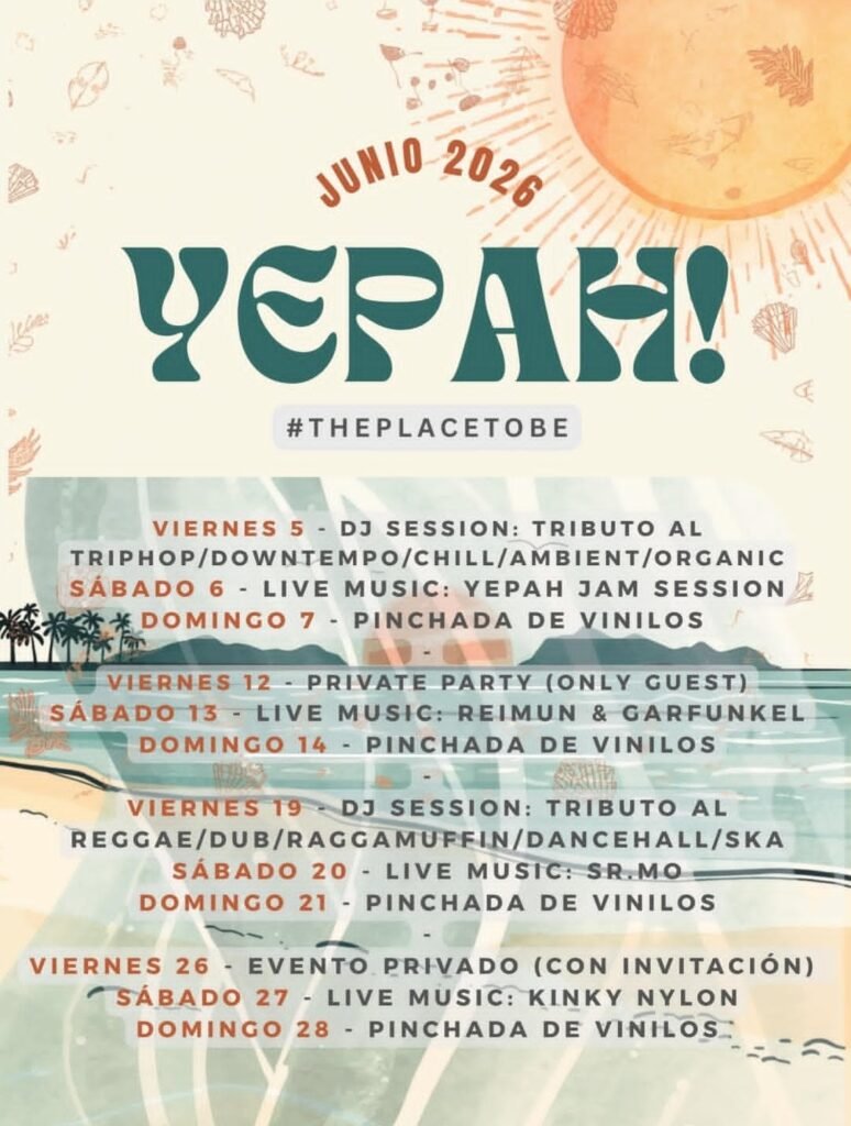 Agenda Yepah Junio 2026