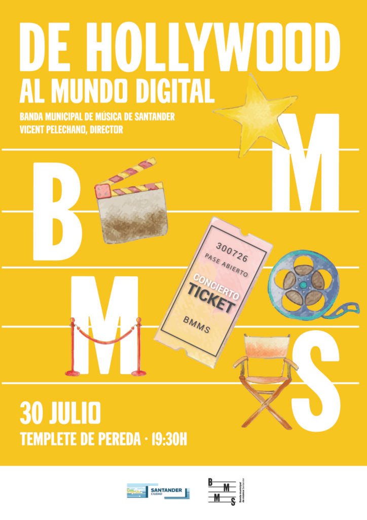 «De Hollywood al mundo digital», concierto de la Banda Municipal