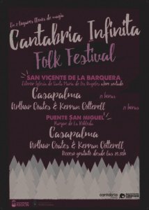 Inicio 55 Cantabria Infinita Folk Festival 2026 confirma cartel con Casapalma y Arthur Coates & Kerran Cotterell; conciertos gratuitos en julio en San Vicente de la