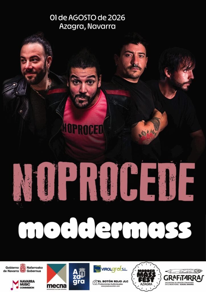 NoProcede cierra su gira en el Moddermass Fest de Azagra antes de grabar su nuevo disco acústico