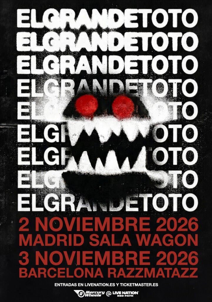 ElGrandeToto regresa a España en noviembre con el SALGOAT WORLD TOUR para presentar su álbum SALGOAT (Vol. 2), actuando en Madrid y Barcelona.