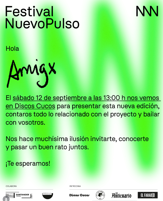 Presentación del cartel del Festival Nuevo Pulso