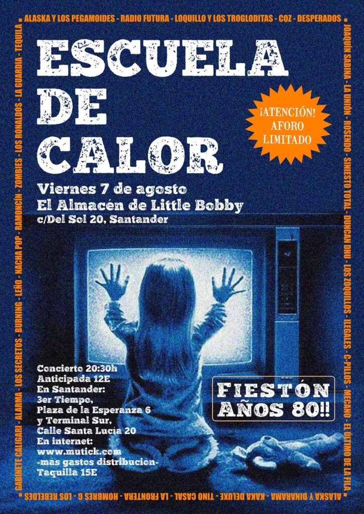 Fiesta Años 80 con Escuela de Calor
