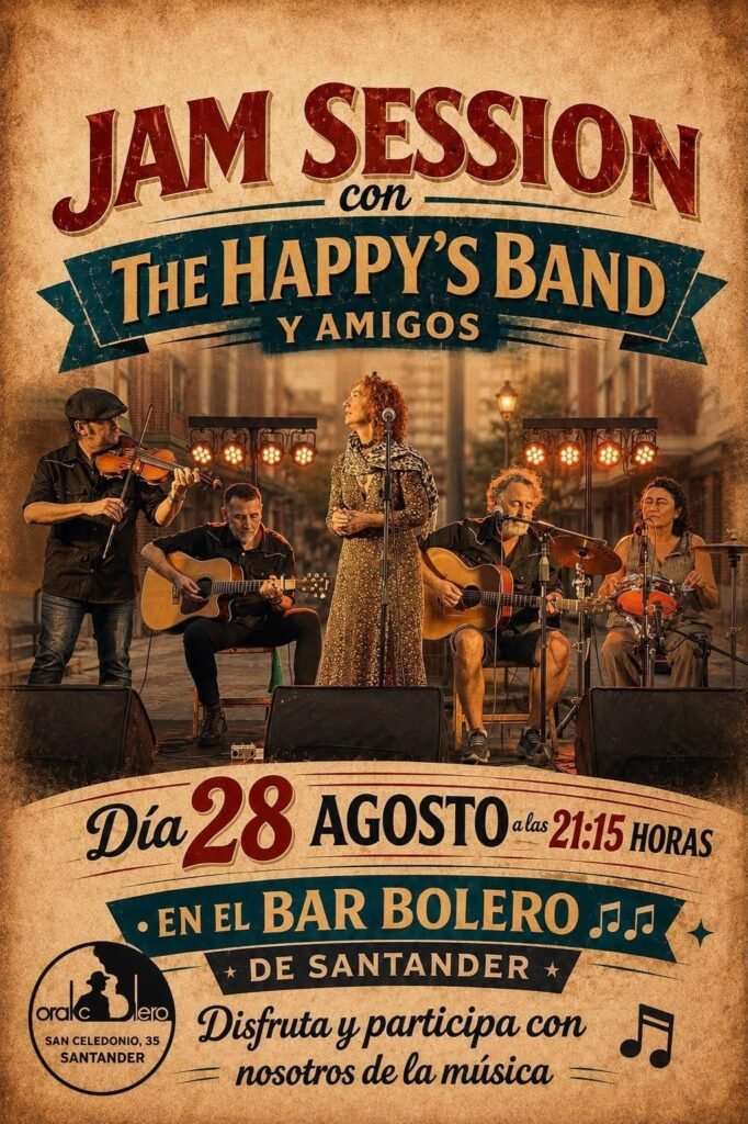 Jam Session con The Happy ́s Band y amigos